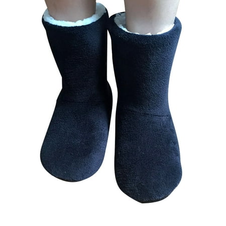 

Eloshman Women s Winter Fuzzy Slipper Socks Non Slip Soft Cozy Fleece Lining Knit Thick Warm Christmas Socks Black US 9.5-10
