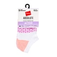 thumbnail image 2 of Hanes Girls No-Show Socks Value Pack, 5-Pack, Absolute Active No-Show Socks for Girls, 2 of 7