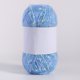 thumbnail image 1 of Xiao Hua Rollo de 50 g de mohair con lunares de colores, hilo suave para tejer a mano, ganchillo, para bufandas, chales y manualidades, color azul claro., 1 of 4