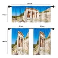 thumbnail image 4 of LALILO Kitchen Curtains and Valances Set of 3 36" Treasure Window Treatment Tiers for Window Decor, 4 of 5