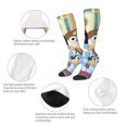 thumbnail image 4 of Saiise Bluey Funny Socks Men Women Boys Kids Adults Novelty Graphic Crew Tube Socks Crazy Design Casual Dress Socks for Sports,Running,Travel, 4 of 7