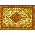 thumbnail image 1 of Ahgly Company Indoor Rectangle Persian Yellow Traditional Area Rugs, 5' x 7', 1 of 4