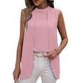 thumbnail image 2 of Womens Business Casual Tank Top Summer Sleeveless Outfits 2025 Spring Trendy Dressy Work Shirts Pink S, 2 of 8
