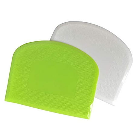 

Dough Bowl Spatula & Bench Scraper Multipurpose Kitchen Tool Set of 2 Pieces - White Green