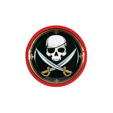 Pirate Dessert Plates (8Pc) - Party Supplies - 8 Pieces