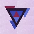 thumbnail image 1 of Ahgly Company Machine Washable Indoor Square Transitional Purple Flower Purple Area Rugs, 8' Square, 1 of 7
