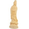 thumbnail image 4 of Escultura de Guanyin de madera (1 unidad), decoración única para el hogar, ideal para el budismo y la consagración (amarilla)., 4 of 8