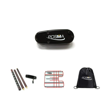 POSMA LA010G Golf Sports Putting Training Laser Aid Set with Putting Alignment, Plane Mirror, Detachable Wooden