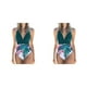 thumbnail image 1 of Eigraketly Traje de baño sin mangas para mujer, traje de baño con relleno, traje de baño a la moda, ropa de playa, verde + flor blanca M Type8 NO8 Eigraketly CBP218398, 1 of 5