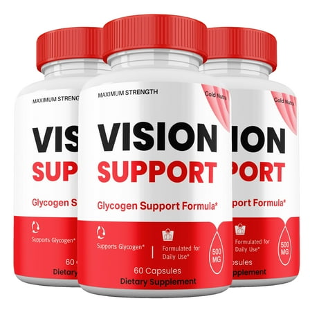 (3 Pack) Vision Support Capsules, Vision Support Pills Blood Support Supplement Maximum Strength All Natural, 30 Day Supply
