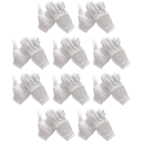 WRISTBIQUE 10Pares Guantes Para Electrónica Antiestáticos Con Ergonómico