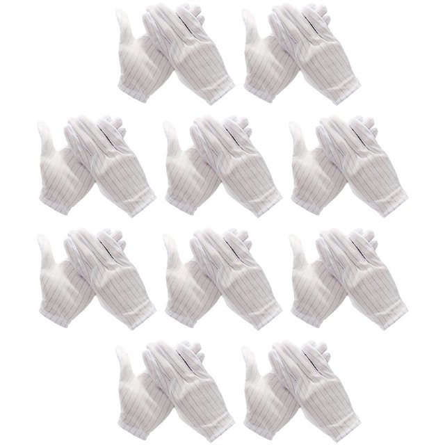 WRISTBIQUE 10Pares Guantes Para Electrónica Antiestáticos Con Ergonómico