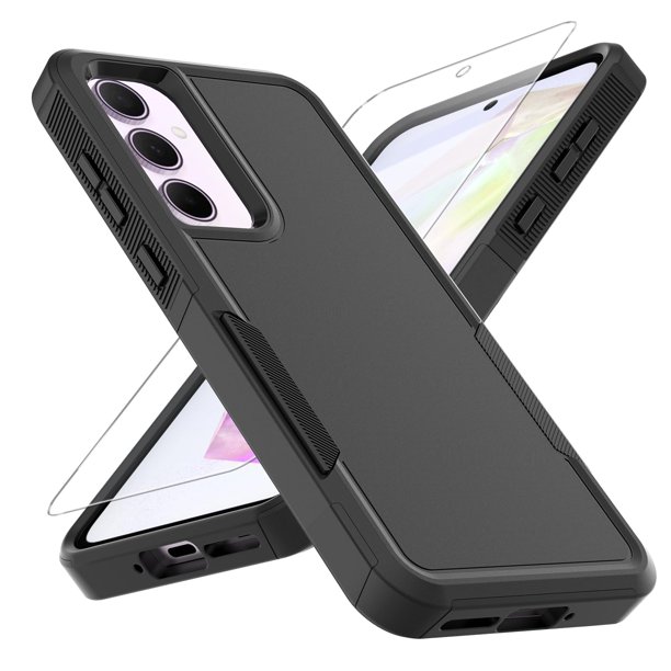 Funda para teléfono Yuanming Galaxy A35 5G de grado militar con protector de pantalla