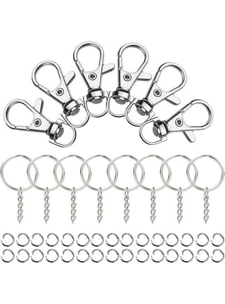 Key Chain Swivel Hooks, Anezus 100pcs Keychain Hardware Metal