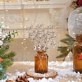 thumbnail image 6 of HomeKingdee Artificial Bouquets with Bead Drop Crystal Flower Acrylic Stem DIY Wreath Crafts Christmas Berry Stem Fake Picks Branches Vase Fillers, 6 of 6