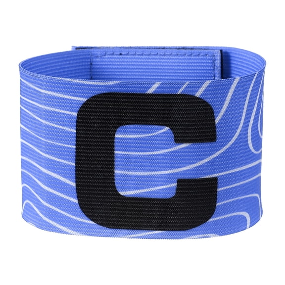 Uxcell Captain Arm Bands for Soccer, Soccer Captain C Armband Striped for Adult Football Basketball Sports Sky Blue
