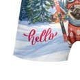 thumbnail image 5 of Hello Welcome Winter The Ski Pug Snowy Day All Over Print Boxer Briefs Underwear for Men Dad Dog Lover Gifts - 13013, 5 of 6