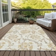 thumbnail image 6 of Addison Rugs Chantille Indoor/Outdoor Traditional Floral Ivory Washable Rectangle Rug, 8' x 10', 6 of 6