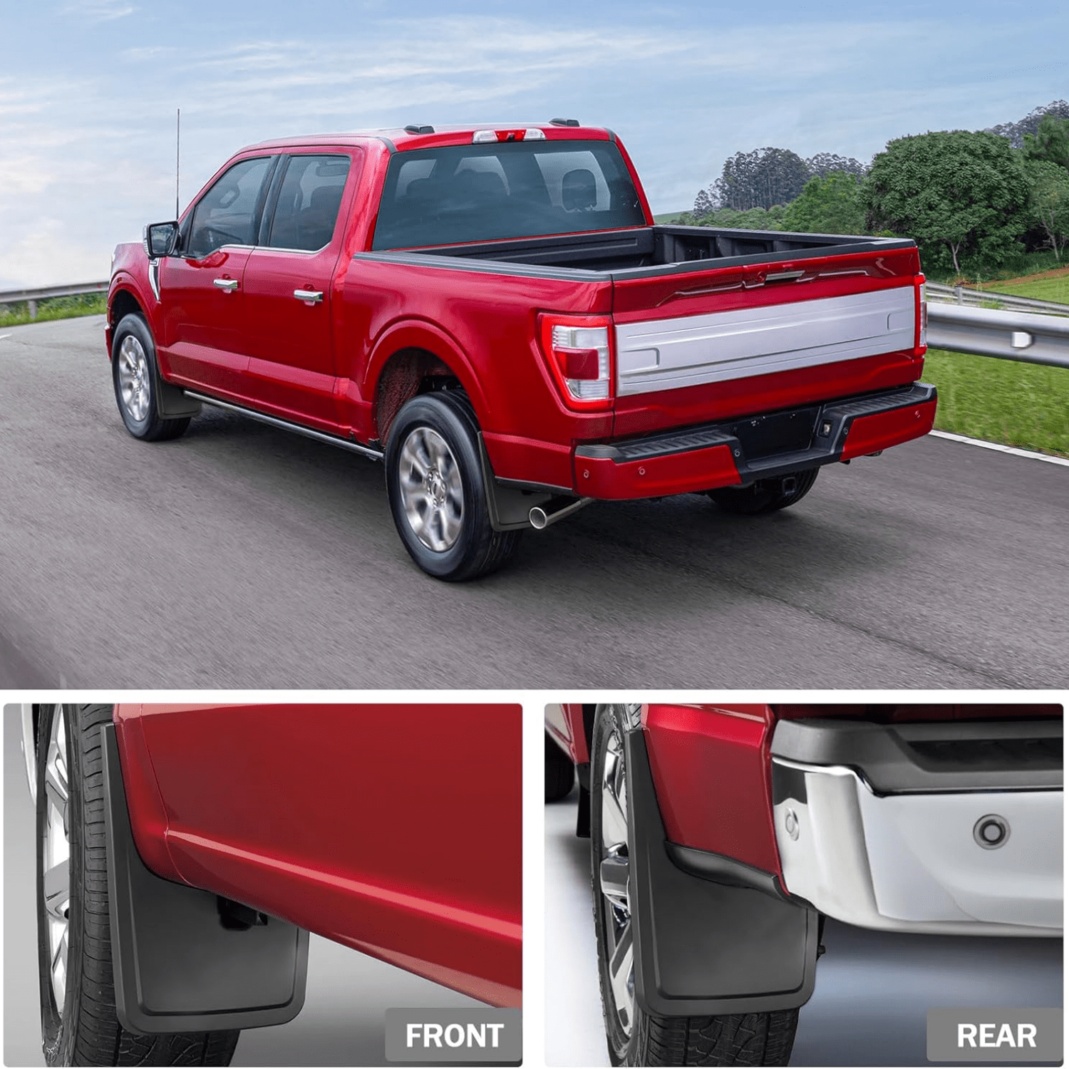Mud Flaps for Ford F150 2025 2024 2023 2022 2021 Mud Flaps for Trucks Pickup Splash Guards Fenders for Ford F150 mud Flaps no Drill Mud Gards Mudflaps