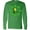 Kelly Green, variant on Inktastic St. Patricks Day Shamrocks and Hat Long Sleeve T-Shirt