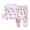 ZB Pink, variant on Toddler Outfits For Girls Soft Pajamas Cartoon Prints Long Sleeve Kid Sleepwear Set Girls Clothes Pink 18 Months-24 Months