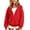 Red, variant on Rrxhxhs Hoodies for Girls Solid Color Half Zip Long Sleeve Oversized Casual Hooded Sweatshirt with Kangaroo Pocket,Beige,2-3 Years