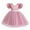 Pink, variant on Herrnalise Baby Clothes Girls Embroidery Rhinestone Bowknot Birthday Party Gown Long Dresses mesh princess dress children's performance princess dress for girl for 2-8 Years