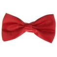 thumbnail image 1 of Pajarita de satinado rojo Sunnimix para hombre con banda ajustable, 1 of 5