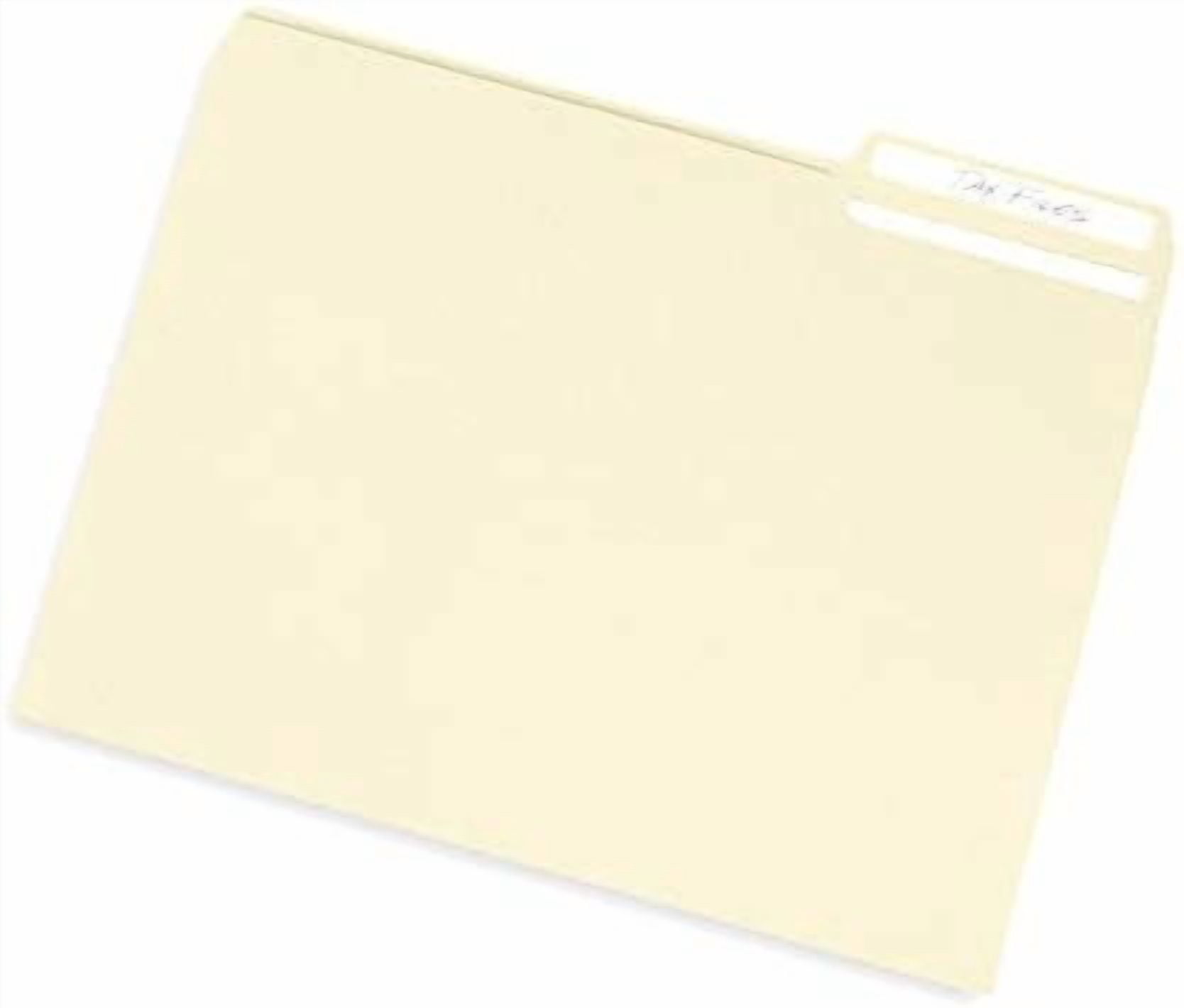 Manilla File Folders 8.5 x 11, 1/3 Cut Tab, Letter Size Vanilla folders, Great for Organizing and Easy File Storage, 100 Per Box (Manila)