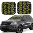 thumbnail image 1 of Balery Corn And Dragonflies Parasol para parabrisas de coche de 2 piezas | Parasol plegable para parabrisas delantero de coche para la mayoría de sedanes-Medium, 1 of 6