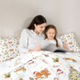 thumbnail image 4 of Manfei Reindeer Full Size Comforter Sets Christmas Bedding Comforter Set, Olive Cream 3-Pieces 1 Comforter and 2 Pillowcases, Xmas Reversible, 4 of 6
