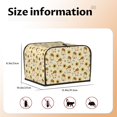 thumbnail image 4 of KLL Watercolor Bee Honey Honeycomb Bee Print 4 Slice Toaster Dust Covers Kitchen Small Appliance Cover with 2 Pockets,Can hold Jam Spreader Knife & Toaster Tongs (12.4 x 10.6 x 8.2), 4 of 6
