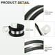 thumbnail image 3 of 24Pcs 19mm(3/4") Abrazadera de cable aislada con recubrimiento de goma de acero inoxidable, abrazadera de tubo R, negra, 3 of 6