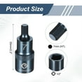 thumbnail image 2 of Uxcell 1/2" Drive Impact Hex Bit Socket 7mm Metric 2.2" Length S2 Steel, Blue, 2 of 7