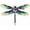 Blue with Green, variant on Dragonfly Brooch Pin for Women – Crystal Rhinestone Enamel Insect Animal Lapel Pin Vintage Style Jewelry for Dress, Coat, Scarf, Bag