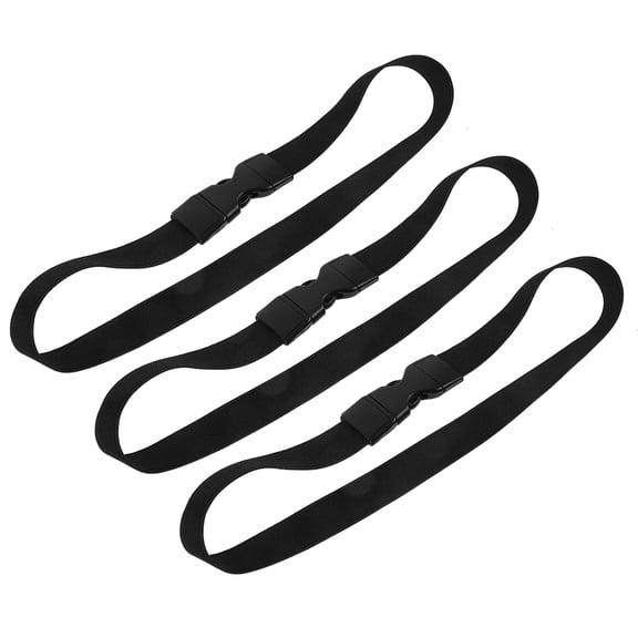 SEWOART Elastic Trash Can Band Black for Secure Garbage Bag Fastening 3Pcs