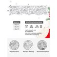 thumbnail image 5 of Grey Farmhouse Fireplace Mantel Scarf Cover 60"Wx17"L,Fireplace Mantel Shelf Top Runner,Floral Floral Plant Leaf Vintage Spring Mantle Dresser Scarves Table Runner for Holiday Party Living Room Decor, 5 of 6