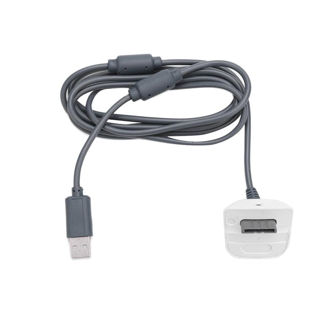 Cable Carga USB Doble Anillo Magnético 1 8 M para El Controlador Xbox 360 (gris)