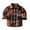 Brown, variant on Zwiiyzr 2024 Toddler Baby Boys Girls Flannel Shirt Plaid Jacket Long Sleeve Lapel Button Down Pocketed Shirts Coats Shacket Cardigan Coat Outwear Brown for 18-24 Months
