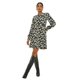 thumbnail image 1 of Dorothy Perkins - Vestido Corto Floral para Mujer (Negro, Blanco), 1 of 2
