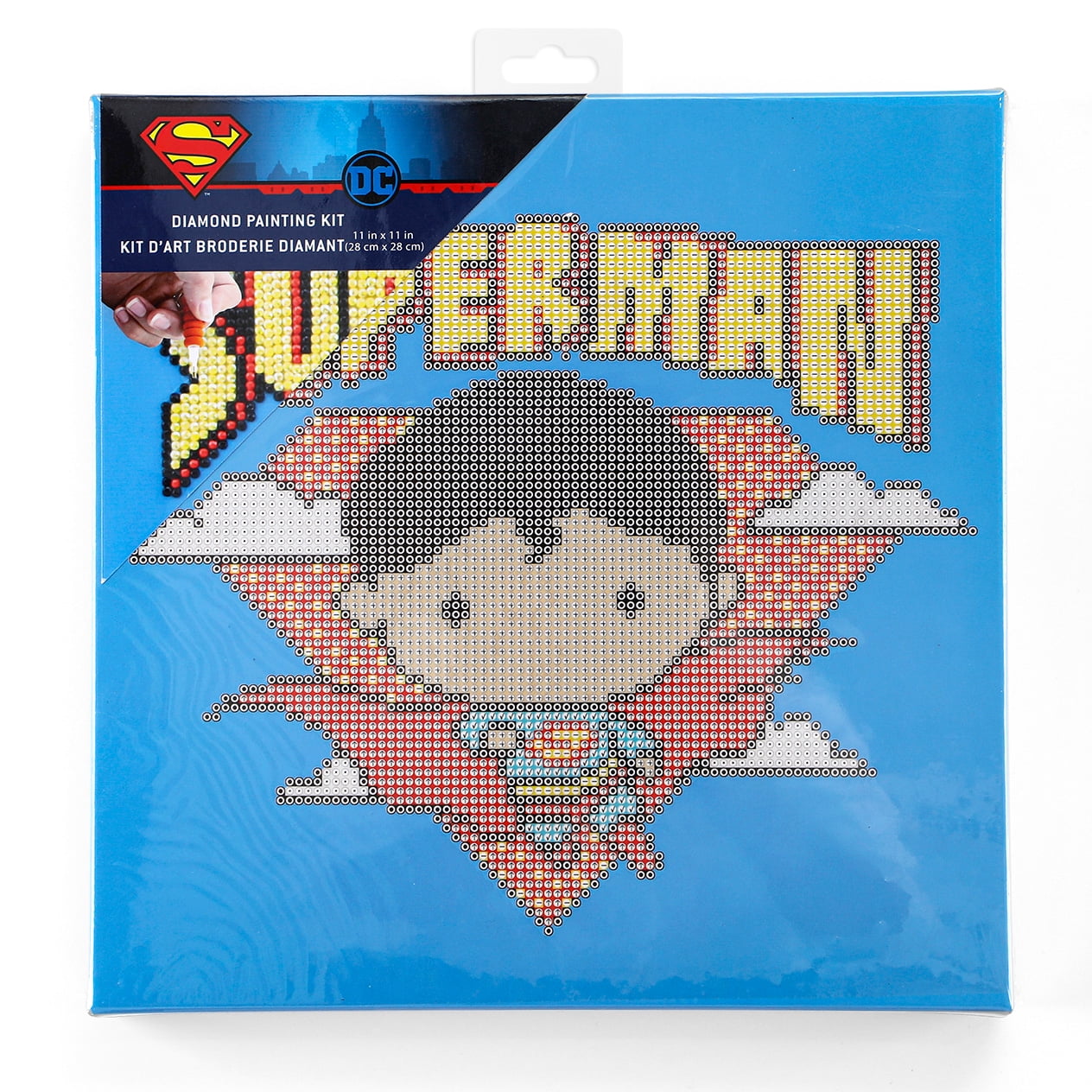 Diamond Dotz Superman DC Diamond Painting Kits for Adults - Diamond Art Kits a Relaxing Creative Craft Kit with Dotz Gems 11" x 11"