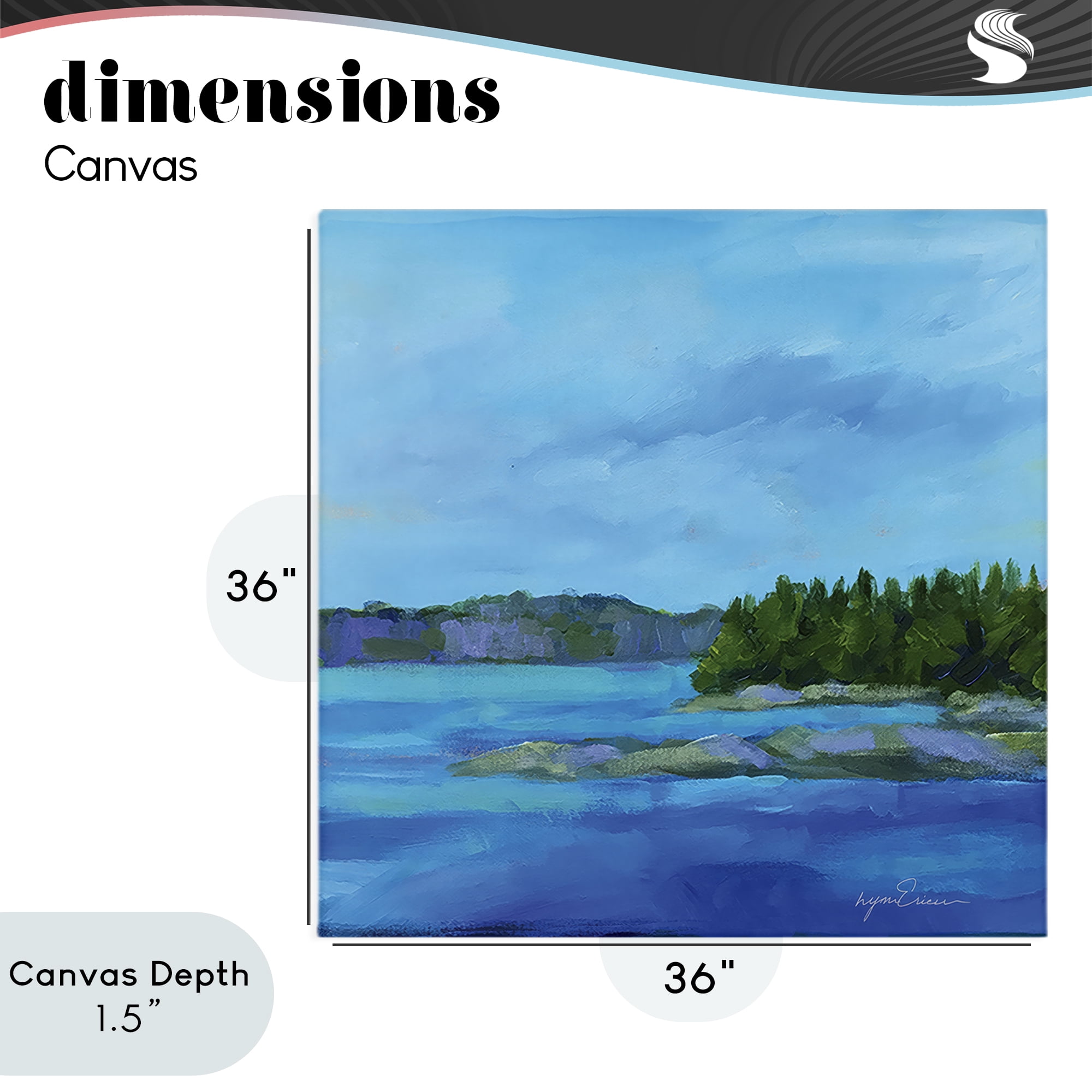 Stupell Industries Tranquil Blue Cove Canvas Wall Art, design by Lynn Ericson Fine Art
