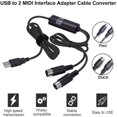 thumbnail image 2 of TiooDre Electric Piano Drum Usb To 2 Midi Interface Music Adapter Cable Converter For Pc Music Keyboard Synth Adapter Windows Ios 2 Meters, 2 of 8