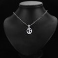 thumbnail image 2 of 14KW Gold Cubic Zirconia Girl Prayer Religious Pendant | White Gold Charm Pendant for Necklace Chain | Gift for Men Women | 15 x 10 MM | 0.9 grams, 2 of 8