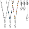 thumbnail image 3 of 6 Pcs Retractable Badge Reels Lanyard with Name Card ID Holder for Beaded Badge Lanyard Necklace, 3 of 4