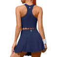 thumbnail image 3 of Alove Women Tennis Skirt 2 Piece Sports Sets Athletic Workout Dress with Shorts and Pockets Badminton Skirt Top and Skirt, 3 of 8