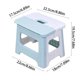 thumbnail image 2 of Taburete plegable | Asiento plegable de plástico pequeño que ahorra espacio | Diseño liviano y portátil para la oficina en casa, los viajes al aire libre | Multicolor | 1 Pieza | 22x18x19,5cm |, 2 of 5