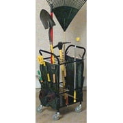 Garden Tool Caddy w/Casters-Black