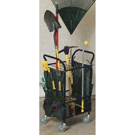 Garden Tool Caddy w/Casters-Black