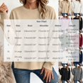 thumbnail image 5 of Vrorvz Womens Sweatshirt Crew Neck Long Sleeve Tops Solid Color Loose Casual Sweatshirts Pullover Top, 5 of 5